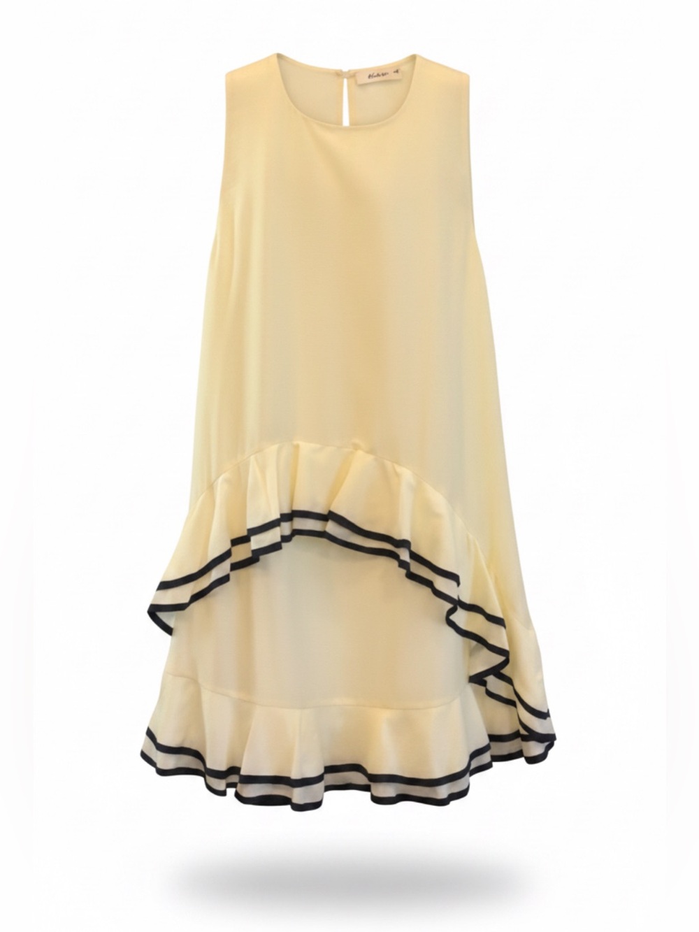 ✨ NWT Blue Tassel Ivory A-Line Swing Mini Dress Size Small✨